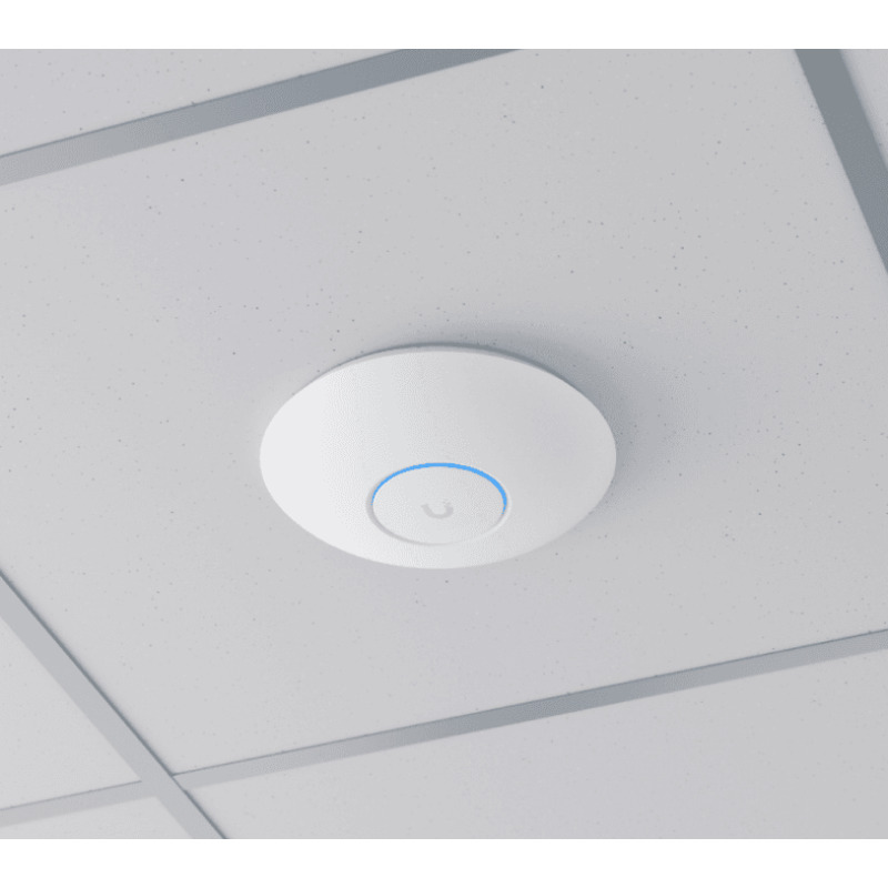Access Point UniFi WiFi 7 Pro soporta 6 GHz para interior en techo 6 streams totales MUMIMO 2x2 en cada banda tribanda puerto 25 GBE NO incluye POE image 12