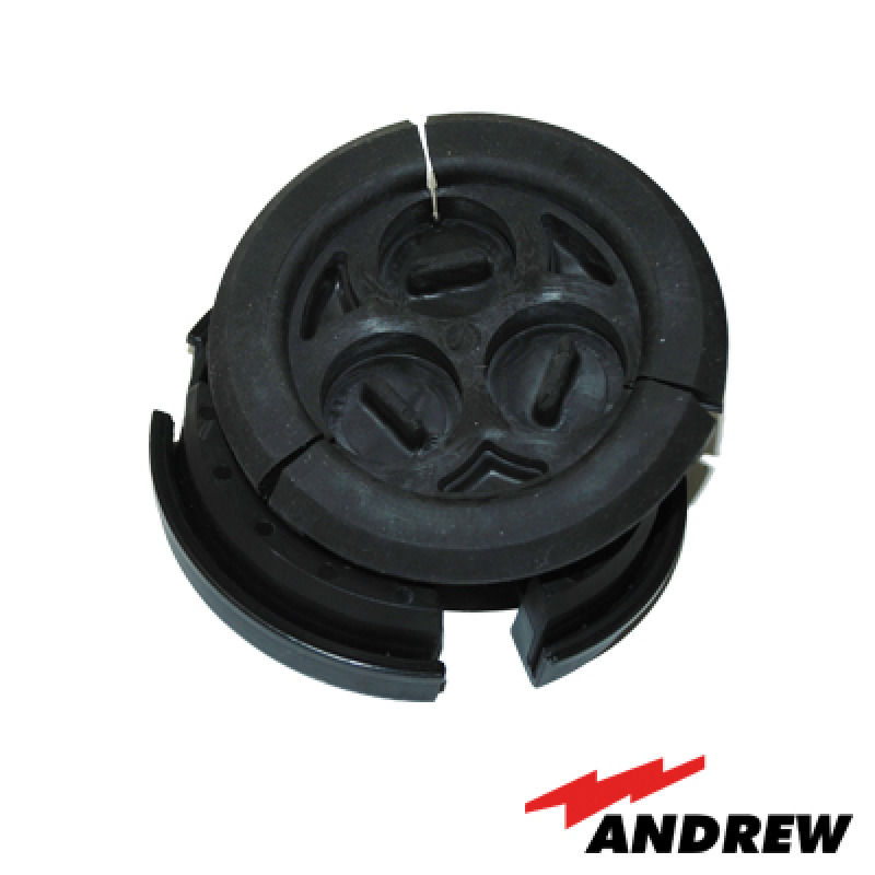 Bota pasamuro de 4 Incluye 3 orificios para cable coaxial de 7/8