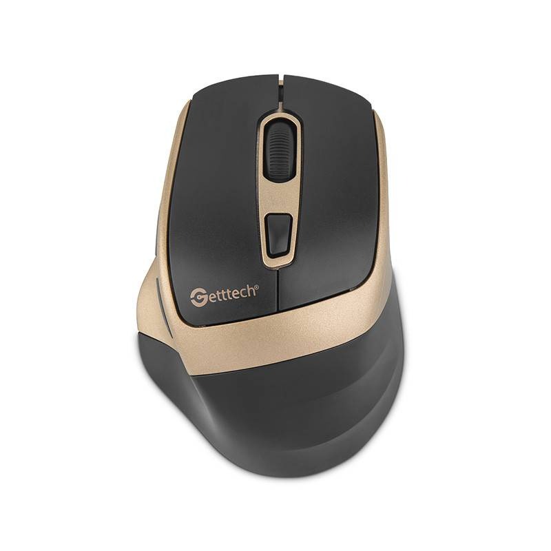 Getttech GGM-STDBW-01-GD ratón Oficina Diestro RF inalámbrico + bluetooth 7200 DPI