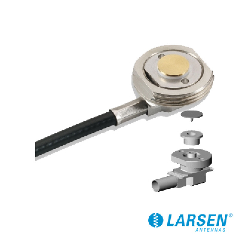 Kit de Instalación para Antenas de Alta y Baja Frecuencia Incluye Montaje de 3/4 NMO 5 mts de Cable sin Conector