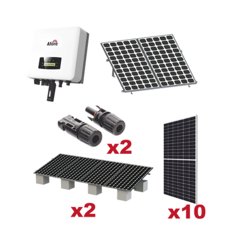 Kit Solar Interconexion  / 5kW  220Vca / Inversor AFORE / Montaje Incluido  