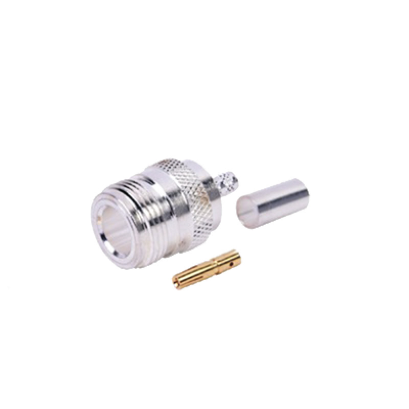 Conector N Hembra de anillo plegable para cables RG142/U LMR195