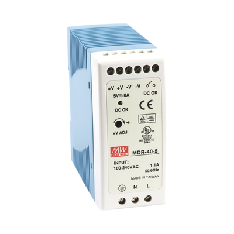 Fuente de poder Industrial Riel Din 5Vcc 40W