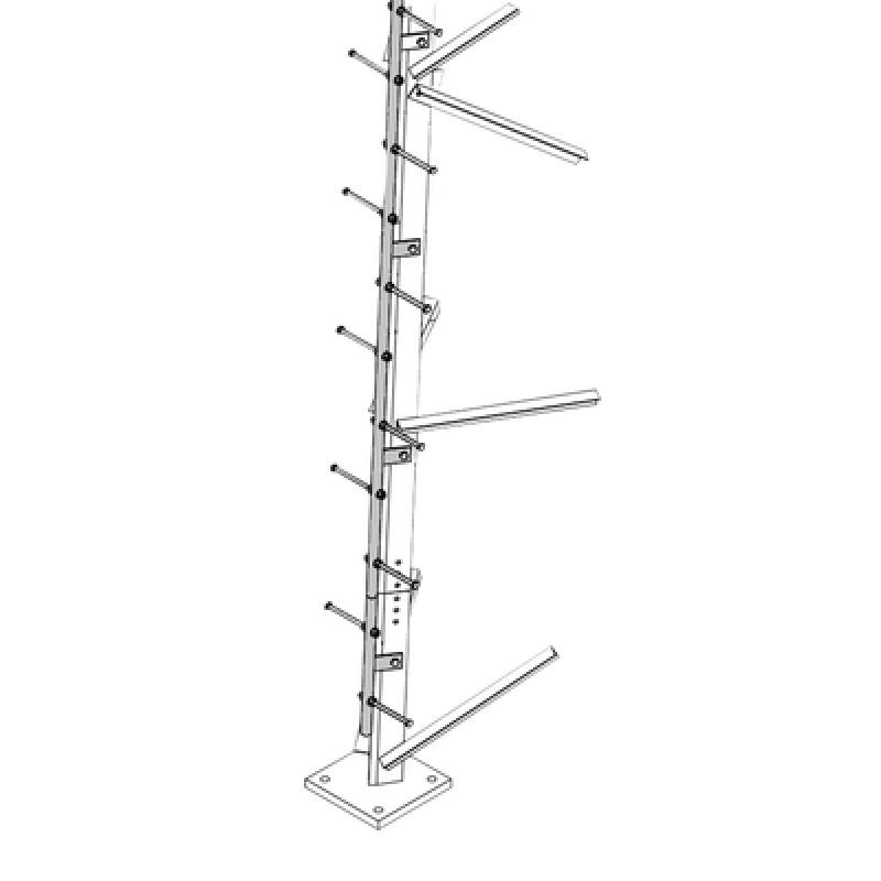Escalera de 3 m Tipo Perno con Sección Soldada para Torres SUPER TITAN Secciones 13 a 21