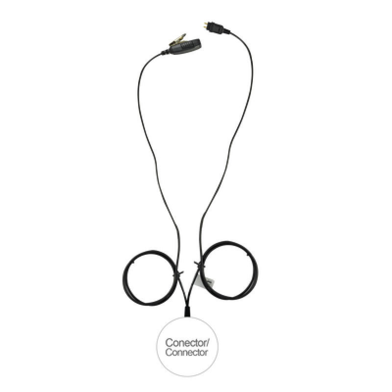 Kit de vigilancia LOC de 2 cables para KENWOOD NX200/300/410 TK480/2180/3180