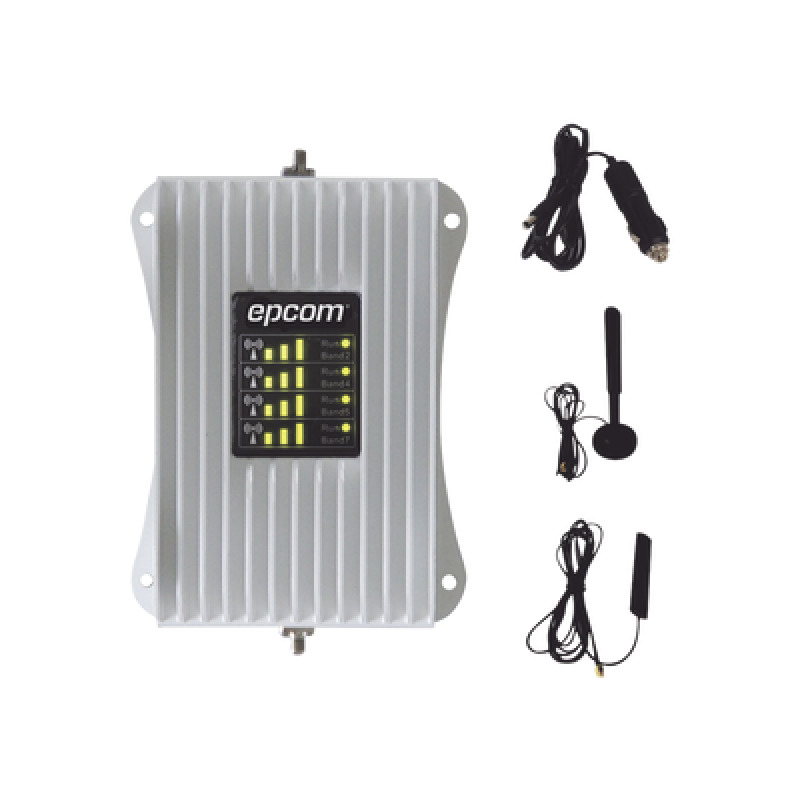 KIT Amplificador de Señal Celular Para Vehículo/ Soporta y Mejora la Señal Celular 5G 4G LTE/ Múltiples Operadores usuarios y dispositivos/ Ideal para Vehículo tipo Camioneta Pick up o Sedán