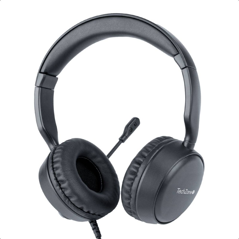 DIADEMA TECHZONE TZACDII02 ALAMBRICA USB SONIDO ESTEREO MANOS LIBRES NEGRO