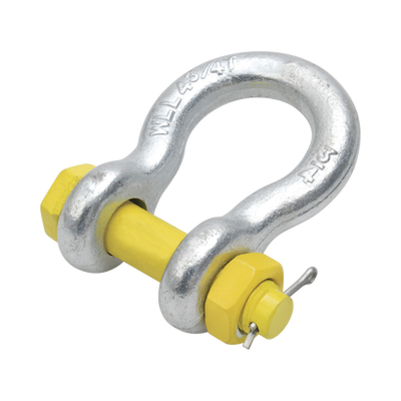 Grillete de Acero forjado de 5/8 con chaveta Carga Máxima 2950 Kg