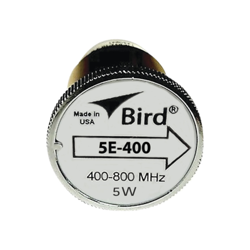 Elemento de 5 Watt en Línea 7/8 para Wattmetro BIRD 43 en Rango de Frecuencia de 400 a 800 MHz
