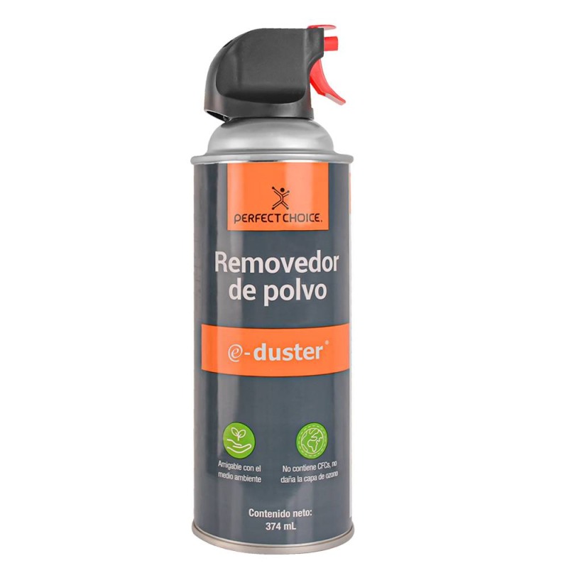 AIRE COMPRIMIDO REMOVEDOR DE POLVO PARA EQUIPO ELECTRONICO ECOLOGICO PERFECT CHOICE E-DUSTER 374 ML