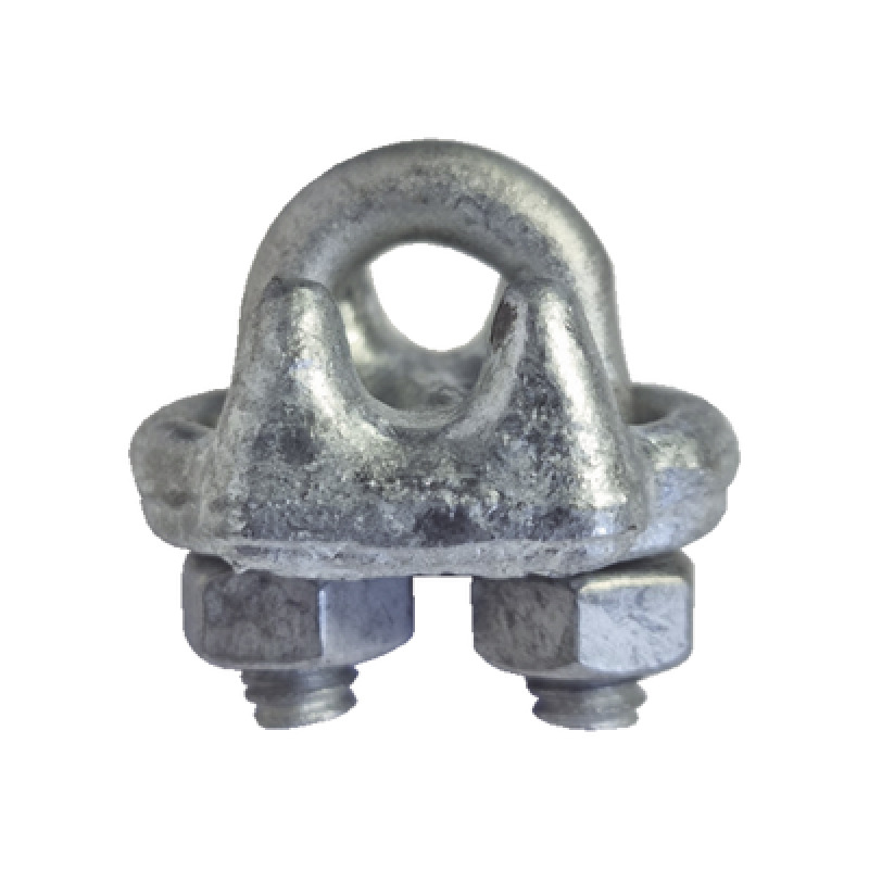 Nudo/ Perro/ Abrazadera Acero Forjado para Cable de 3/8 Galv por Inmersión en Caliente