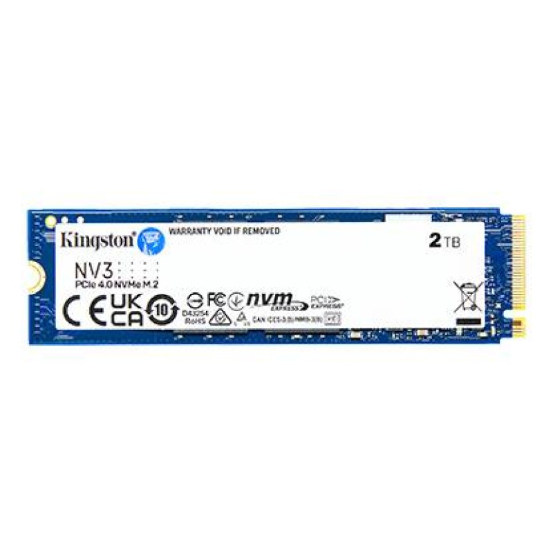 UNIDAD DE ESTADO SOLIDO KINGSTON INTERNO SNV3S NV3 2TB M.2 2280 NVME PCIE GEN 4X4 LECT.6000/ESCRIT.5000 MB/S PC/LAPTOP/MINI PC (SNV3S/2000G) image 2