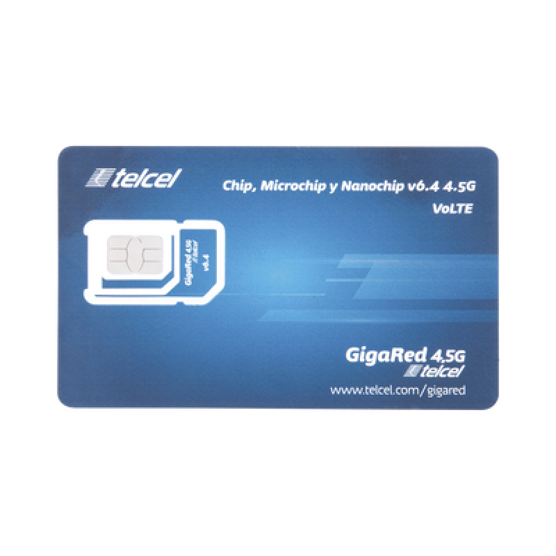 SIM SYSCOM 10 GB mensual para dispositivos móviles 3G/4G Telcel 1 año de servicio solo datos
