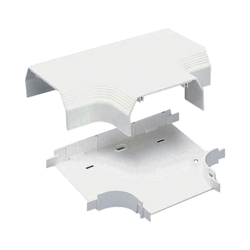 Accesorio en T para uso con canaleta T70 Material PVC Rígido Color Blanco Mate image 2