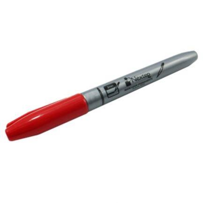 Nextep NE-071 marcador permanente Punta fina Rojo 12 pieza(s) image 2