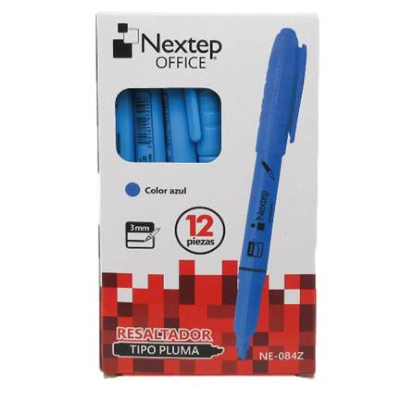 Nextep NE-084Z marcador 12 pieza(s) Punta de cincel Azul image 2