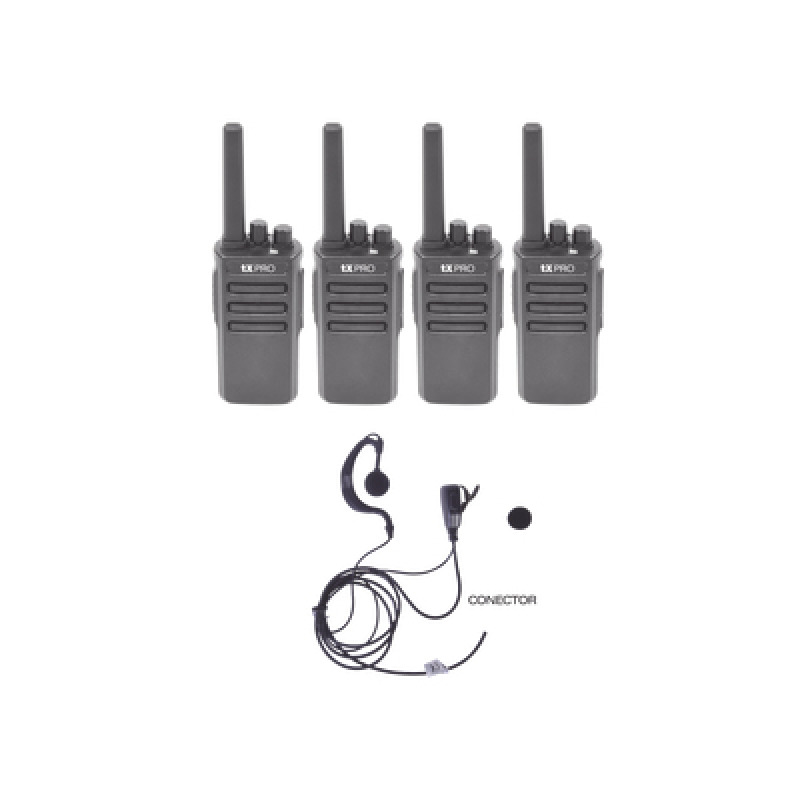 Kit de 2 radios TX600DUO con 4 TXEHK
