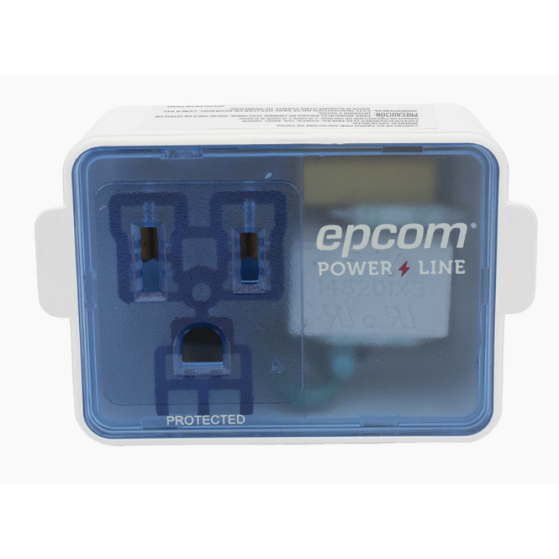 Supresor de Picos Portatil para Pared / 120 Vca / 1800 W / 540 Joules