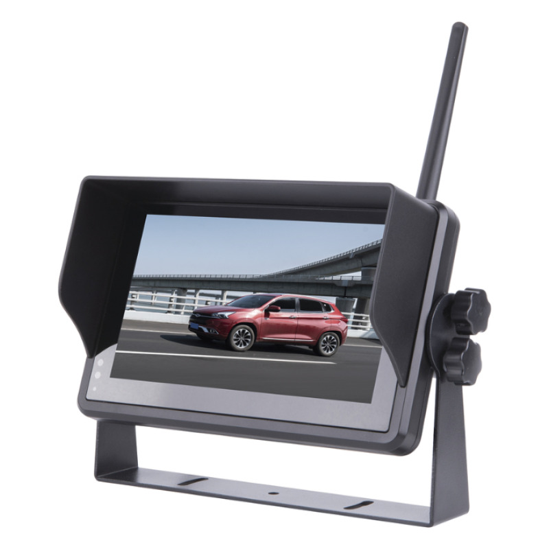 Sistema Profesional Inalámbrico de Cámara de Reversa Infrarroja y Monitor Touch de 7 para Vehículos de Trabajo y Montacargas image 5