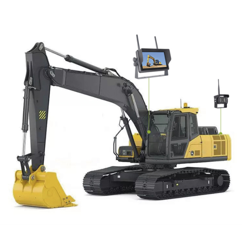 Sistema Profesional Inalámbrico de Cámara de Reversa Infrarroja y Monitor Touch de 7 para Vehículos de Trabajo y Montacargas image 13