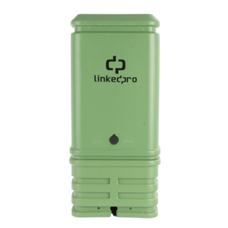 Pedestal para Cajas de Empalme de Fibra Óptica tipo Cubo Color Verde con Bracket Estandar No incluye caja de empalme