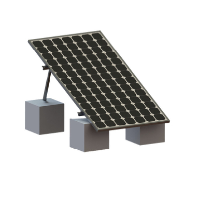 Montaje para Panel Solar Riel 8 de 1400mm para Módulos con Espesor de 35mm Velocidad de Viento Máx 136km/h 20 a 45
