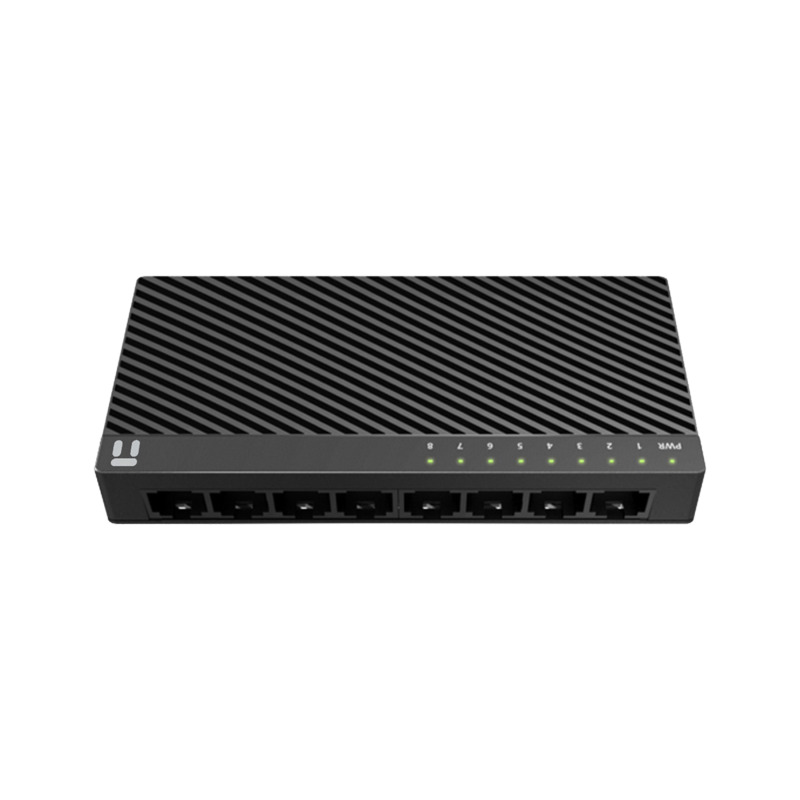 SWITCH NETIS 8 PUERTOS 10/100MBPS, CARCASA PLASTICO