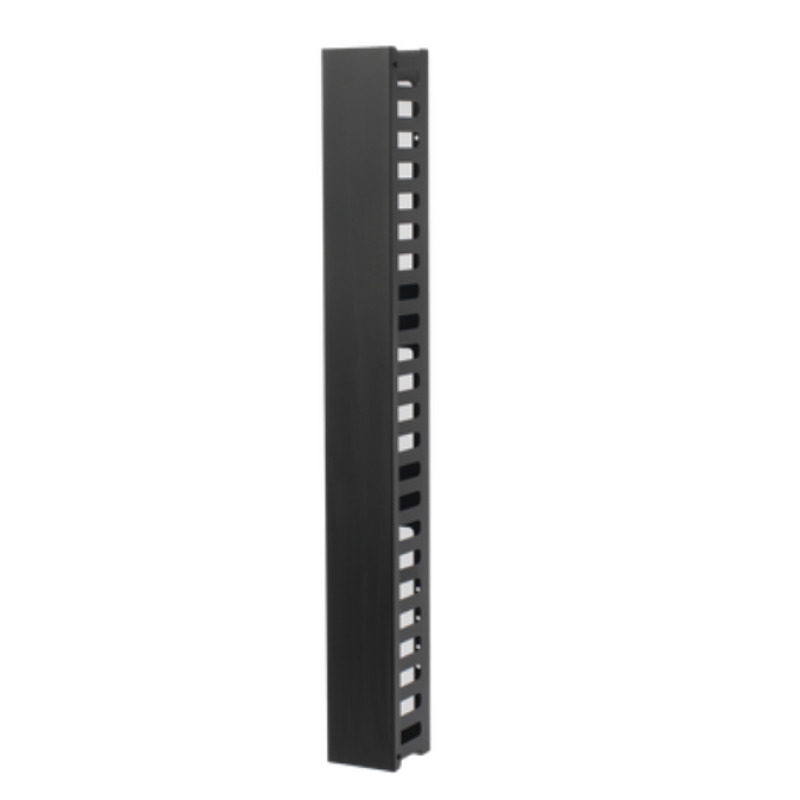 Organizador de Cable Vertical de 24 Unidades Rack Sencillo Compatible con Racks Serie EIRL y EIQR