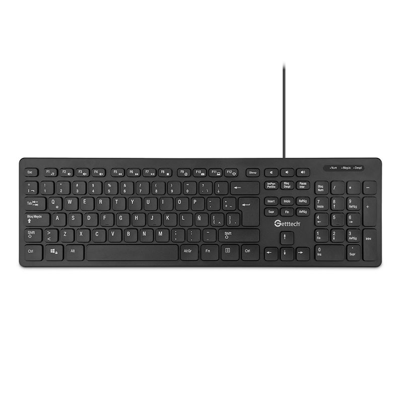 Getttech GGK-ESMWR-01 teclado Oficina USB Negro