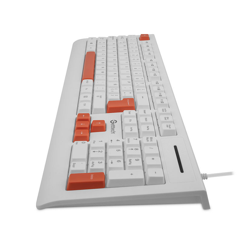 Getttech GGK-ESMWR-02-WH teclado Universal USB Blanco image 3