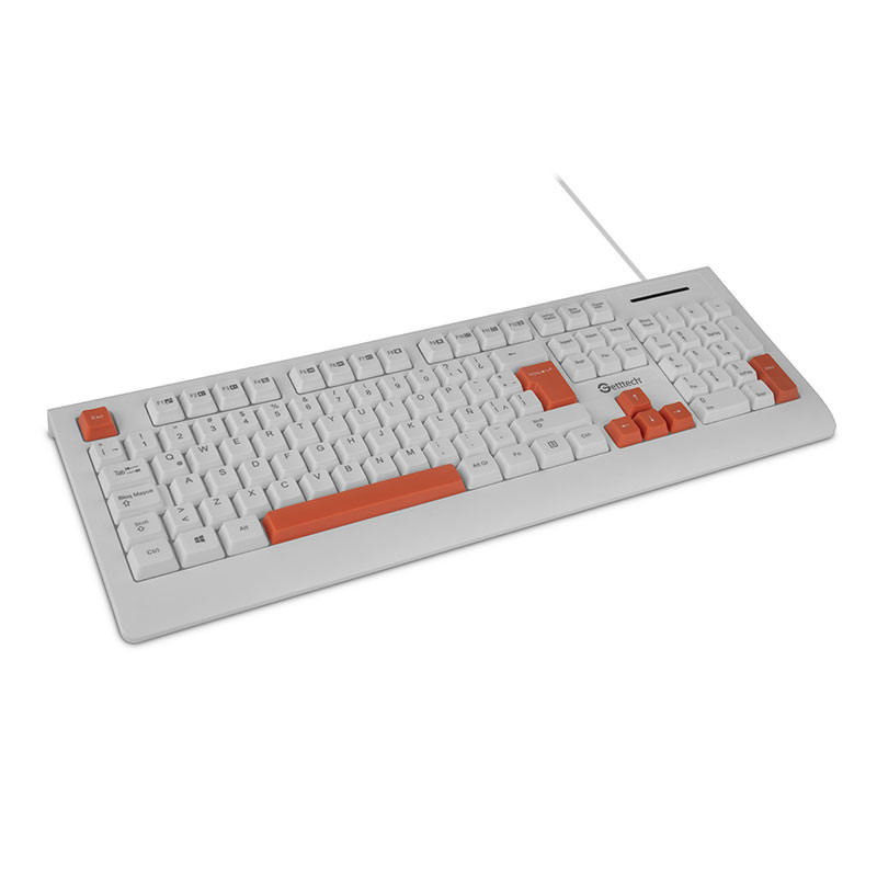 Getttech GGK-ESMWR-02-WH teclado Universal USB Blanco image 4