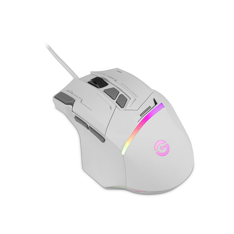 Getttech GPM-RGBWR-G1-WH ratón Juego Diestro USB tipo A 7200 DPI image 5