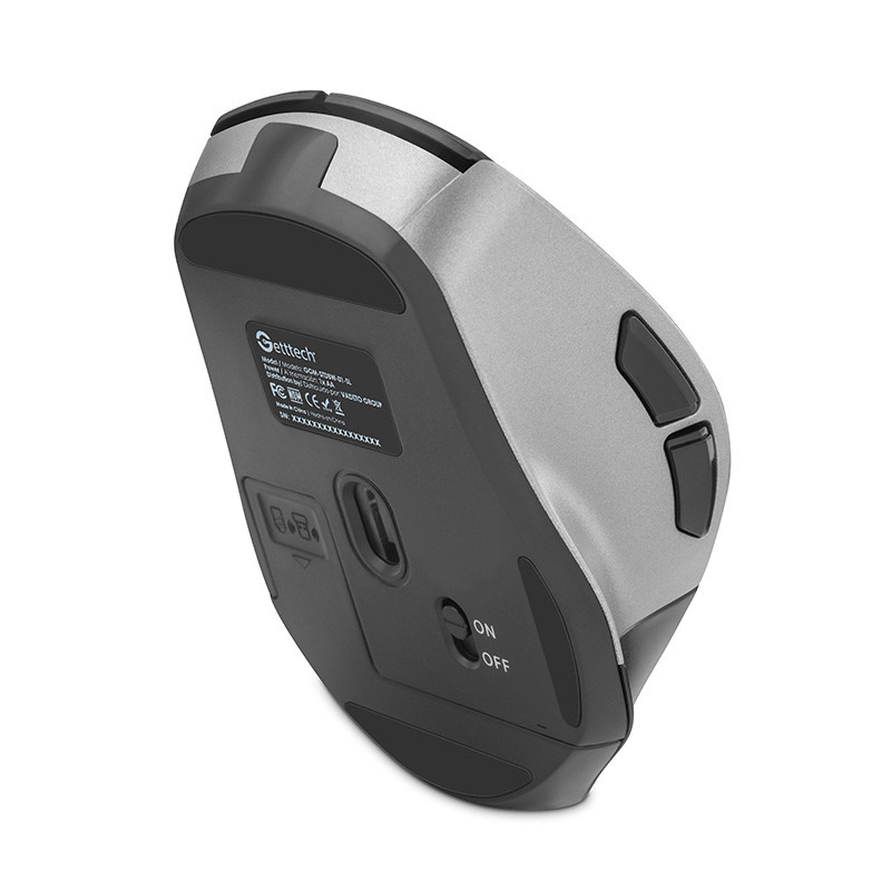 Getttech GGM-STDBW-01-SL ratón Oficina Diestro RF inalámbrico + bluetooth 7200 DPI image 5