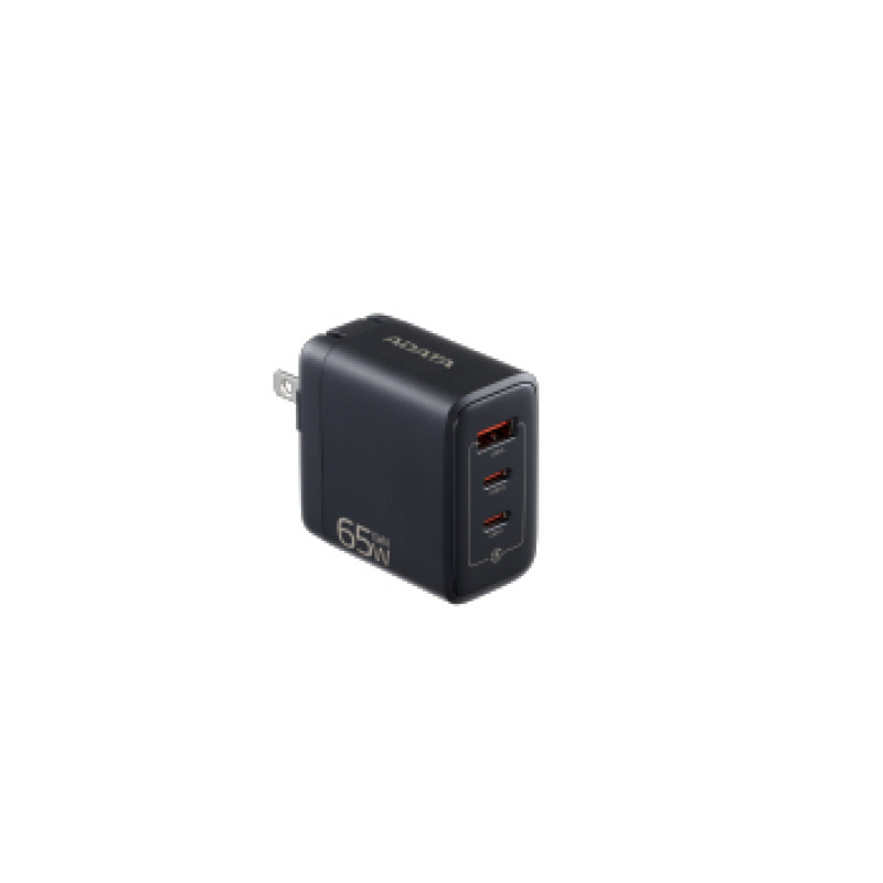 Cargador de pared ADATA 65W 2xUSB C 1xUSB A negro