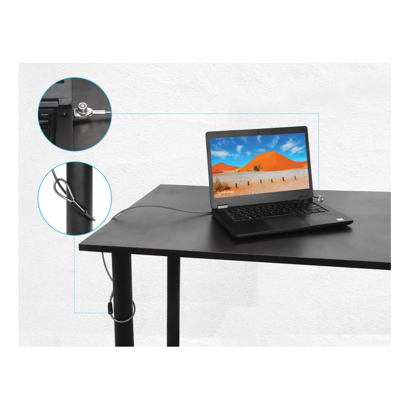 CANDADO LAPTOP,MANHATTAN,440509, NANO LLAVE 1.5M GRIS image 5