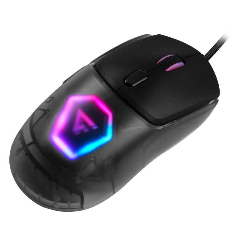 MOUSE GAME FACTOR MOG530, CARCASAS INTERCAMBIABLES, PIXART 3327, 12,000 DPI, RGB, USB, NEGRO image 7