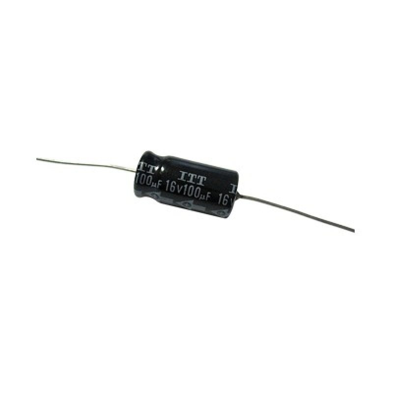 Capacitor Electrolitico de 100 mF a 16 Vcc