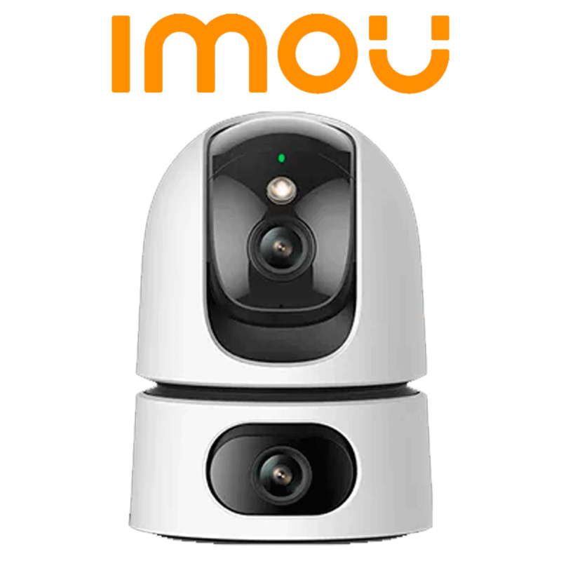 IMOU Ranger Dual (IPC-S2XN-6M0WED) - Cámara IP WiFi Dual de 6MP tiene un lente fijo y un lente PT de 3MP cada uno, visión nocturna de 15m, audio bidireccional con micrófono y altavoz integrados, e IA. #LoNuevo image 2