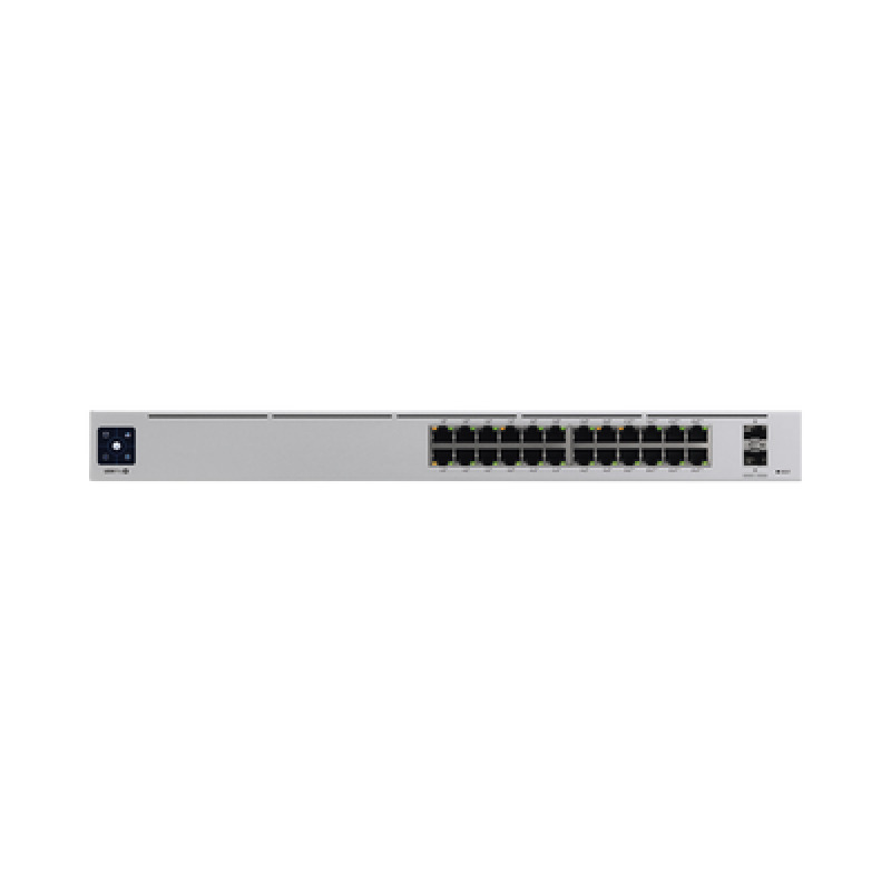 UniFi Switch USWPro24POE Gen2 con funciones capa 3 de 24 puertos PoE 8023at/bt  2 puertos 1/10G SFP 400W pantalla informativa image 6