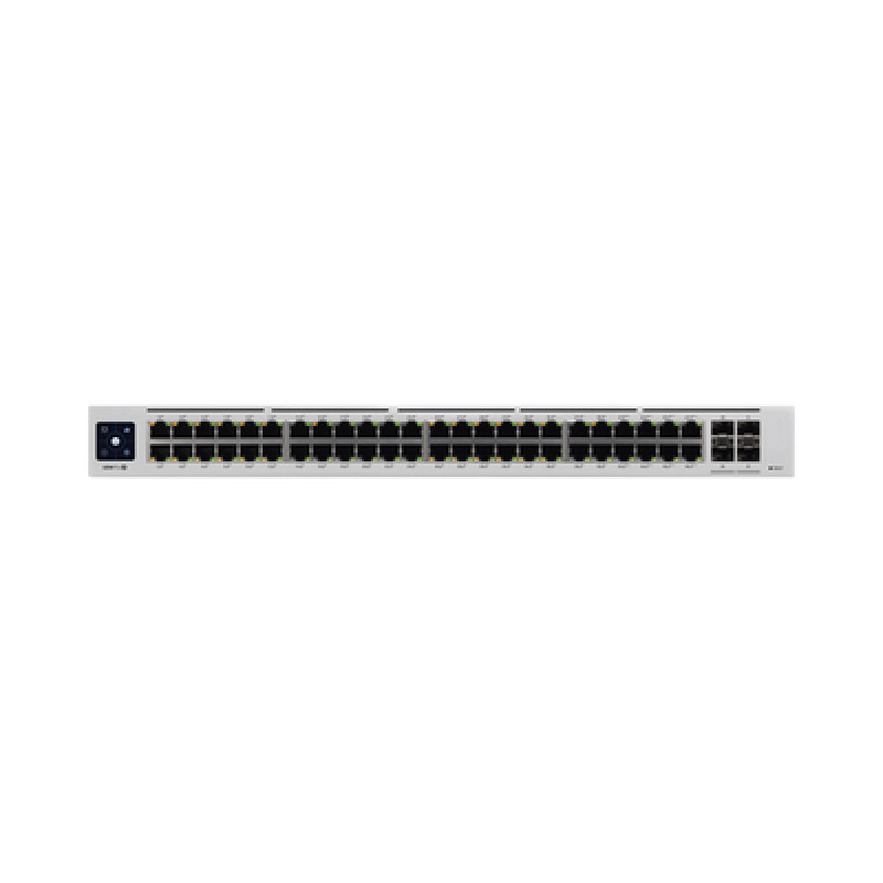UniFi Switch USWPro48POE Gen2 Capa 3 de 48 puertos PoE 8023at/bt  4 puertos 1/10G SFP 600W pantalla informativa image 6