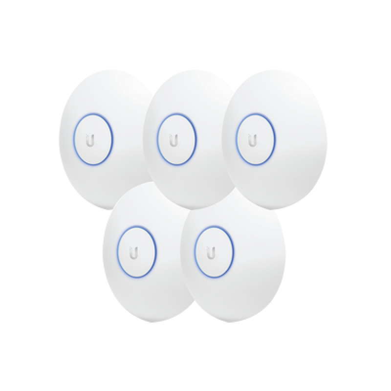 Paquete de 5 Access Point UniFi de largo alcance Doble banda 80211ac MIMO2X2 para interior PoE 8023af soporta 250 clientes hasta 867 Mbps Los equipos no incluyen poe se sugiere comprar aparte el  modelo POE2412WG image 2
