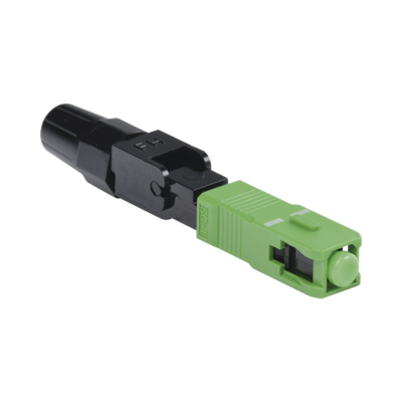 Conector Rápido de Instalación en Campo Monomodo SC/APC prepulido reterminable ideal para Aplicaciones FTTx