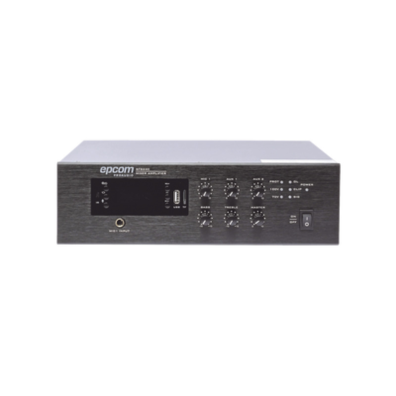 Mini Amplificador de Audio Mezclador | 240W RMS | Sistema 70/100V | MP3 | Tuner | Bluetooth | Musica ambiental y Voceo image 3