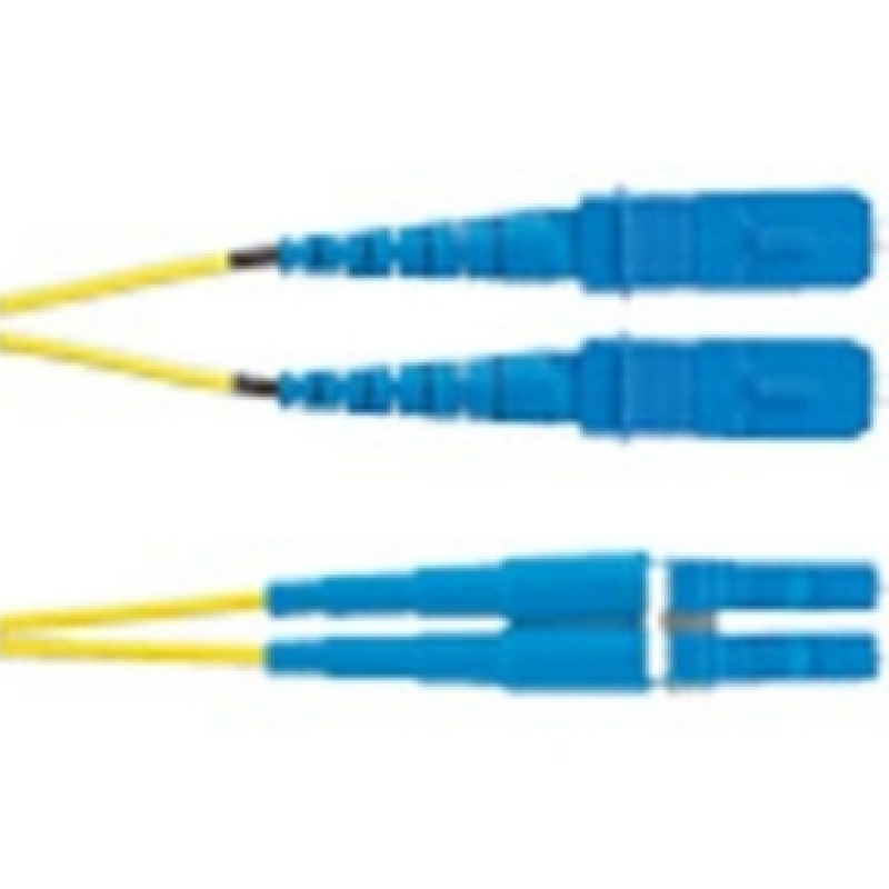 Jumper de Fibra Optica Monomodo 9/125 OS2 LCSC Duplex OFNR Riser Color Amarillo 10 Metros