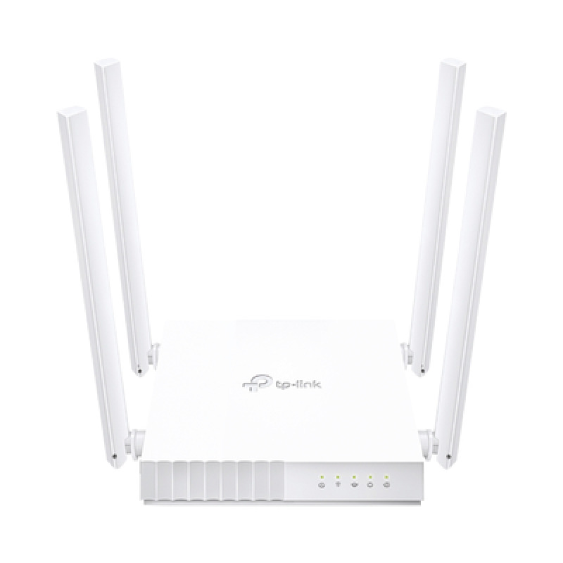 Router Inalámbrico doble banda AC 24 GHz y 5 GHz Hasta 733 Mbps 4 antenas externas omnidireccional 4 Puertos LAN 10/100 Mbps 1 Puerto WAN 10/100 Mbps