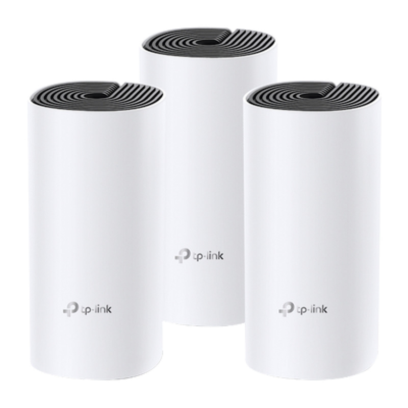 Kit de Router inalámbrico mesh Deco E4 para Hogar / Doble banda AC 1200  / 2 puertos 10/100 Mbps / Compatible con amazon alexa