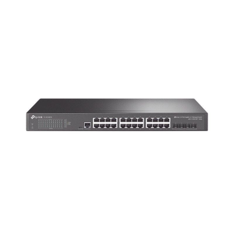 Switch Omada SDN Administrable / 24 puertos Gigabit y 4 puertos SFP / Funciones sFlow QinQ y QoS / Administración centralizada OMADA