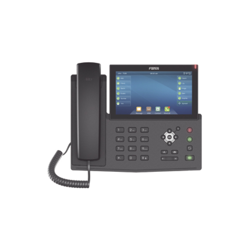 Teléfono IP empresarial para 20 lineas SIP pantalla táctil Bluetooth integrado para diadema PoE y hasta 127 botones DSS con doble puerto Gigabit soporta recepción de video