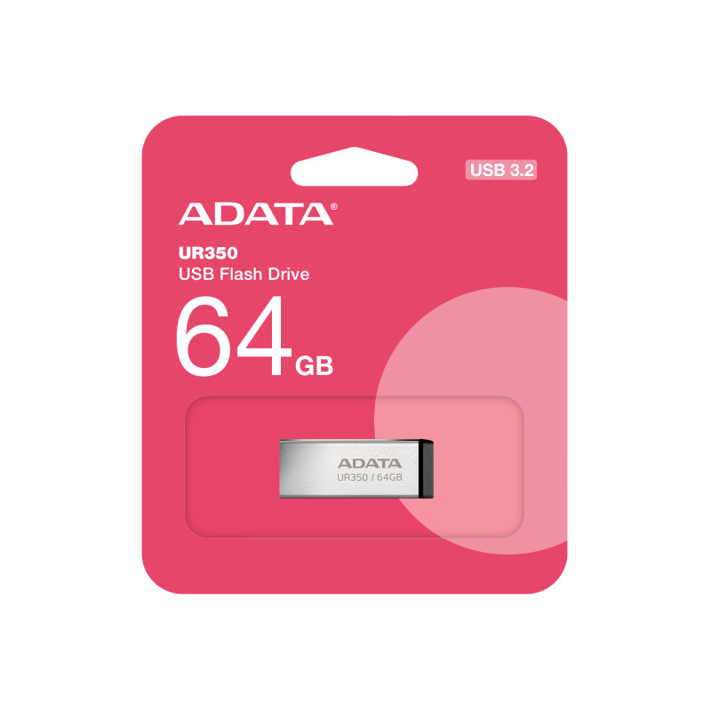 Memoria Adata 64GB USB UR350 3.2 metal negro resistente agua golpes polvo image 6