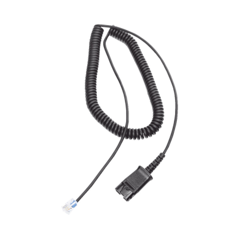 Cable adaptador para diademas modelo HT101 HT201 y HT202 para compatibilidad con teléfonos Grandstream análogos digitales etc